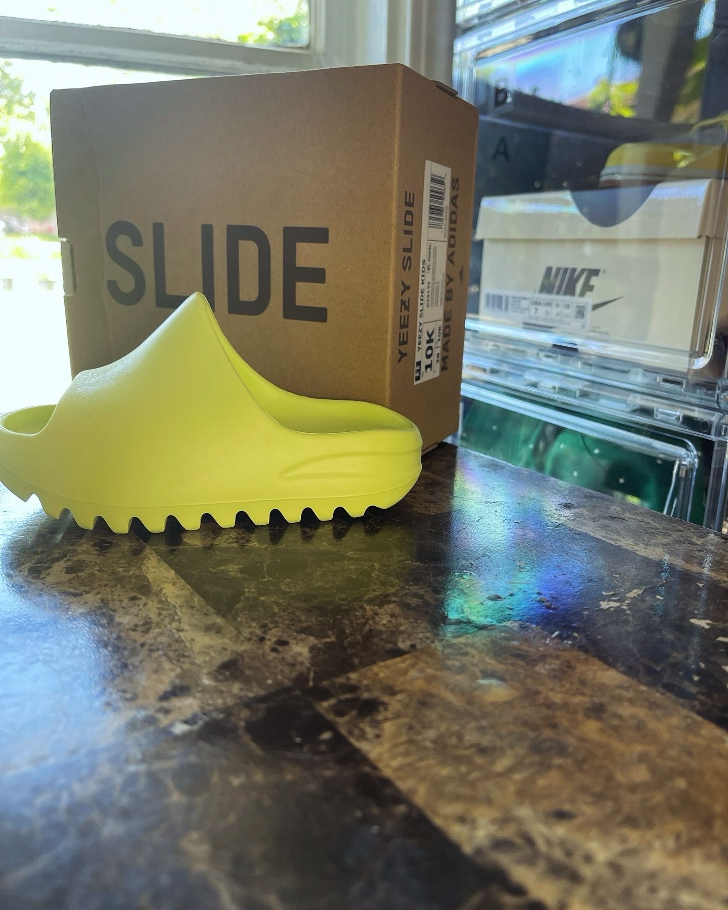 Adidas Yeezy slide Glow Green (kids)