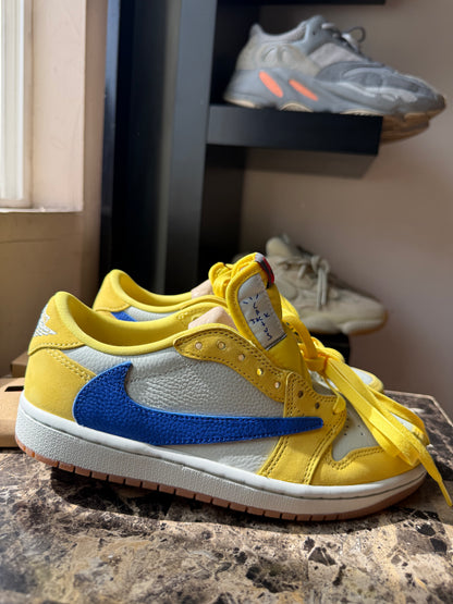 Jordan 1 Retro Low OG. Travis Scott Canary (women’s)