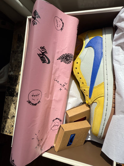 Jordan 1 Retro Low OG. Travis Scott Canary (women’s)